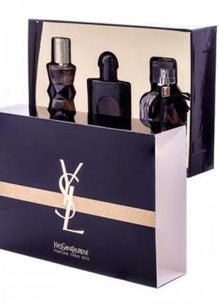 Набор yves saint laurent 3 x 30ml (mon paris+manifesto+black opium)