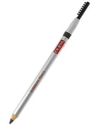 Pupa eyebrow pencil олівець для брів зі щіточкою no 02 шатен