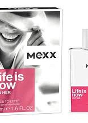 Mexx life is now for her туалетная вода 30мл