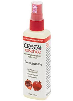 Кошти від потовиділення дезодорант crystal essence pomegranate spray дезодорант спрей 118мл