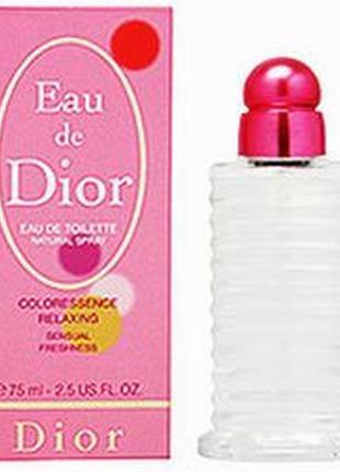 Christian dior eau de dior coloressence relaxing туалетная вода 100мл