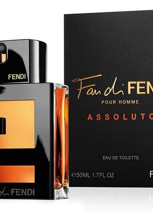 Fendi fan di fendi pour homme assoluto туалетная вода 50мл