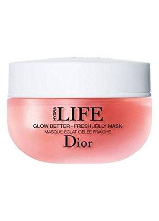 Christian dior маска-пілінг для обличчя dior hydra life glow bette jelly mask маска для обличчя (тестер) 50 мл