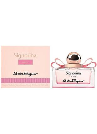 Salvatore ferragamo signorina in fiore туалетная вода 50мл