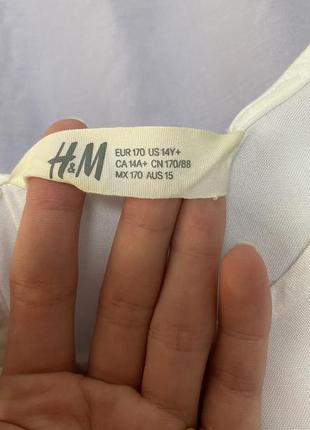 Біла футболка з воланами h&m розмір s-m3 фото