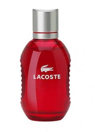 Lacoste red pour homme туалетная вода 75мл