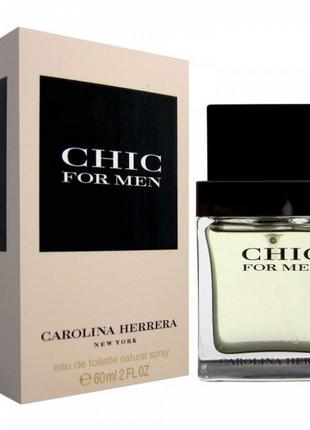 Тестер туалетная  вода carolina herrera chic for men 100ml