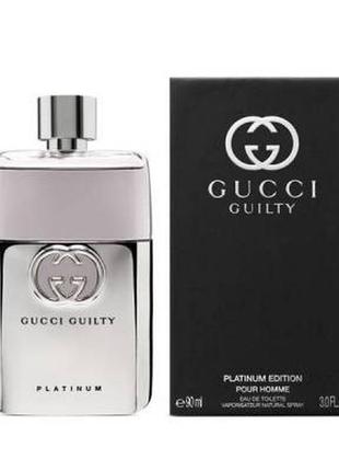 Gucci guilty pour homme platinum туалетна вода 90мл1 фото