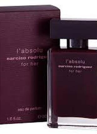 Narciso rodriguez for her l&#039;absolu парфюмированная вода 100мл1 фото