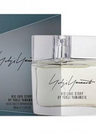 Тестер туалетна вода yohji yamamoto his love story for men 100ml