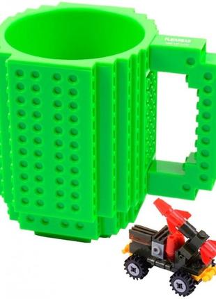 Кружка lego брендовая 350мл green