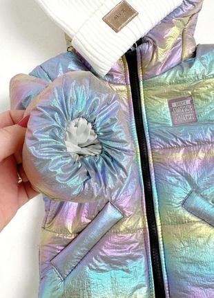 Демисезонная курточка хамелеон графит3 фото