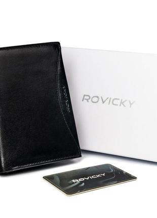 Гаманець чоловічий шкіряний rovicky 1537-03-bor-1232 чорний