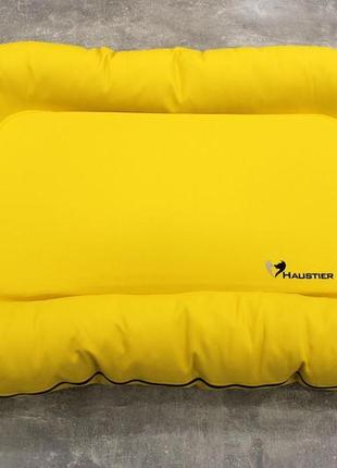 Лежак для собак ponton lemon екошкіра вологостійкий м - 80х60х10см6 фото