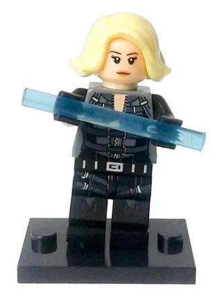 Человечки марвел конструктор лего - минифигурка чёрная вдова агент романова