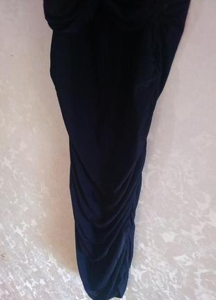 Платье чёрное с гипюром (нарядное)5 фото