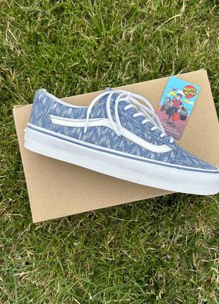 Нові жіночі кеди vans classic old skool blue\white8 фото