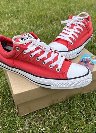 Чоловічі кеди converse chuck taylor all star ox red one star cons sb1 фото