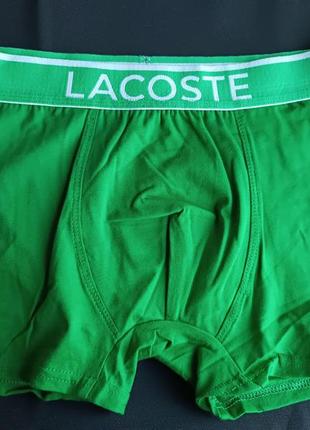 Модні чоловічі зелені труси боксери lacoste — труси для хлопця