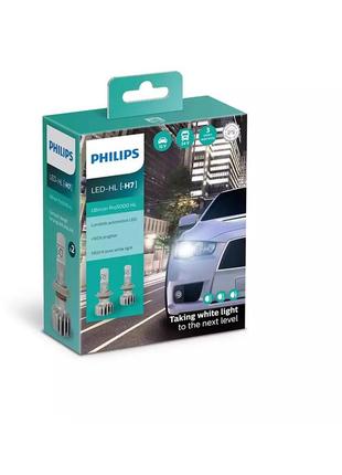 Комплект светодиодных ламп philips h7 11972u50cwx2 led ultinon pro5000 + 160% 12/24v2 фото