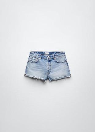 Женские джинсовые шорты zara зара 36 размер s7 фото