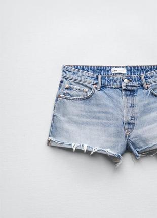 Женские джинсовые шорты zara зара 36 размер s5 фото