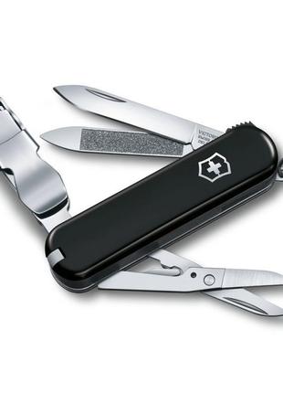 Ніж victorinox delemont nail clip 580, 65мм/8функцій/чорний (vx06463.3)