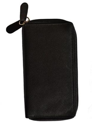 Кошелек женский кожаный italian fabric bags 7089 black