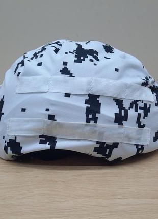 Кавер (чехол) зимний на тактический шлем белый камуфляж  универсальный2 фото