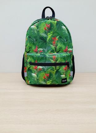 Рюкзак  середній 35×23×11см  зелень з ортопедичною спинкою