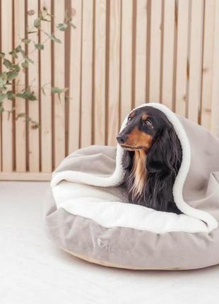 Лежак для собак и котов lounge silver 50x50х9см9 фото