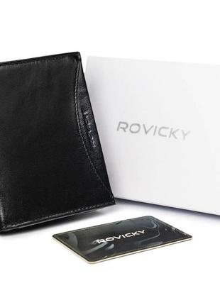 Гаманець чоловічий шкіряний rovicky 1502-03-bor-1140 чорний