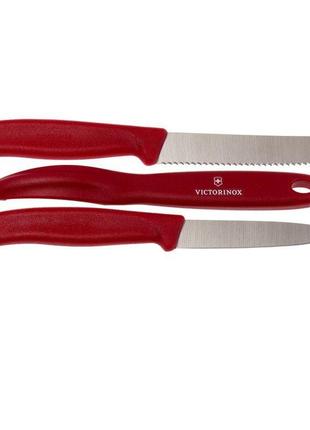 Кухонний набір victorinox swissclassic paring set with peeler, 3 предмети (vx67111.31)3 фото