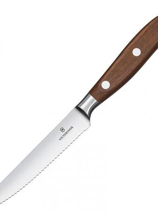 Набір кухонних ножів victorinox grand maitre wood steak set, 2 предмети (vx77240.2w)4 фото