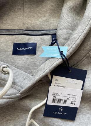 Кофта свитшот кенгуру пусер gant 2xl/xl ( нова , оригінал )8 фото