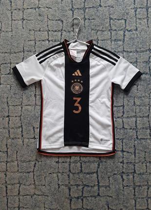 Домашня ігрова футболка збірної німеччини 22/23 9-10 років | germany home jersey adidas hf14671 фото