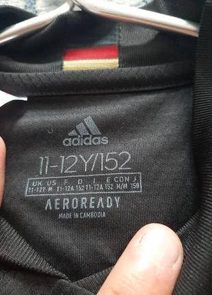 Гостевая игровая футболка сборной ничечины 20/22 11-12 лет  ⁇  germany away jersey adidas eh61143 фото