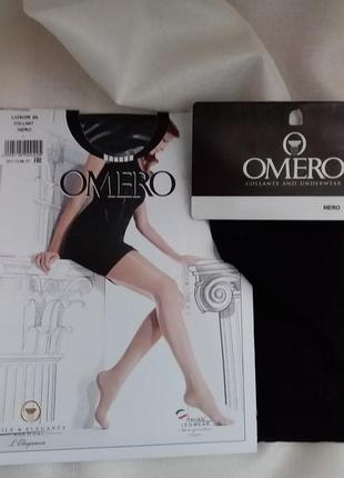 Блестящие женские колготы omero luxor 20 den, italy, размеры s,m,l, xl, цвет черный3 фото