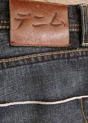 Джинси next selvedge, 34. шкіряний патч селвидж шов і кромка кишень