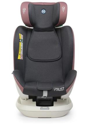 Автокресло el camino me 1081 i-trust isofix pale pink, розовый, группа 1+2+3