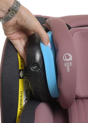 Автокресло el camino me 1081 i-trust isofix pale pink, розовый, группа 1+2+3