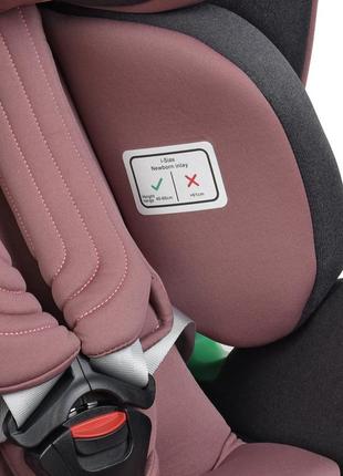 Автокресло el camino me 1081 i-trust isofix pale pink, розовый, группа 1+2+3