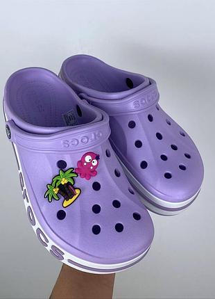 Crocs женские кроксы сабо bayaband lavender original1 фото