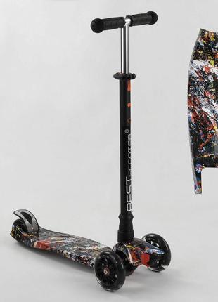 Дитячий самокат best scooter 779-1542  maxi, 3 колеса pu