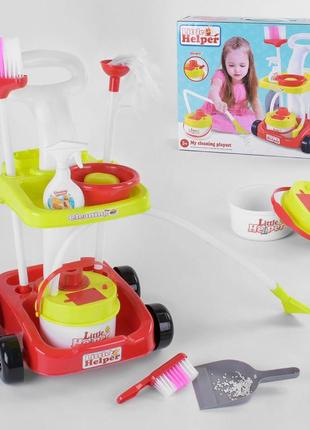 Набір для прибирання з пилососом,на батарейці