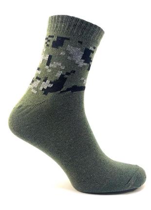 Демисезонные камуфляжные носки зсу 41-45 хаки пиксель летние армейские носочки4 фото