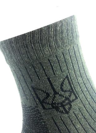 Упаковка летние тактические носки зсу 10 пар 41-45 хаки тризуб военные носочки армейские10 фото