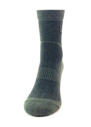 Набір літні тактичні шкарпетки зсу 5 пар 41-45 хакі герб армійські носки військові високі3 фото