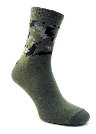 Упаковка демисезонные камуфляжные носки зсу 10 пар 41-45 хаки пиксель летние армейские носочки4 фото