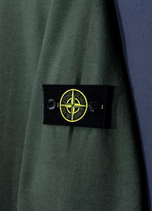 Свитшот толстовка цвета хаки stone island3 фото